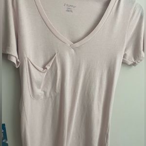Z Supply light pink Pocket Tee